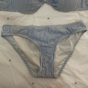 J.Crew seersucker bikini bottom